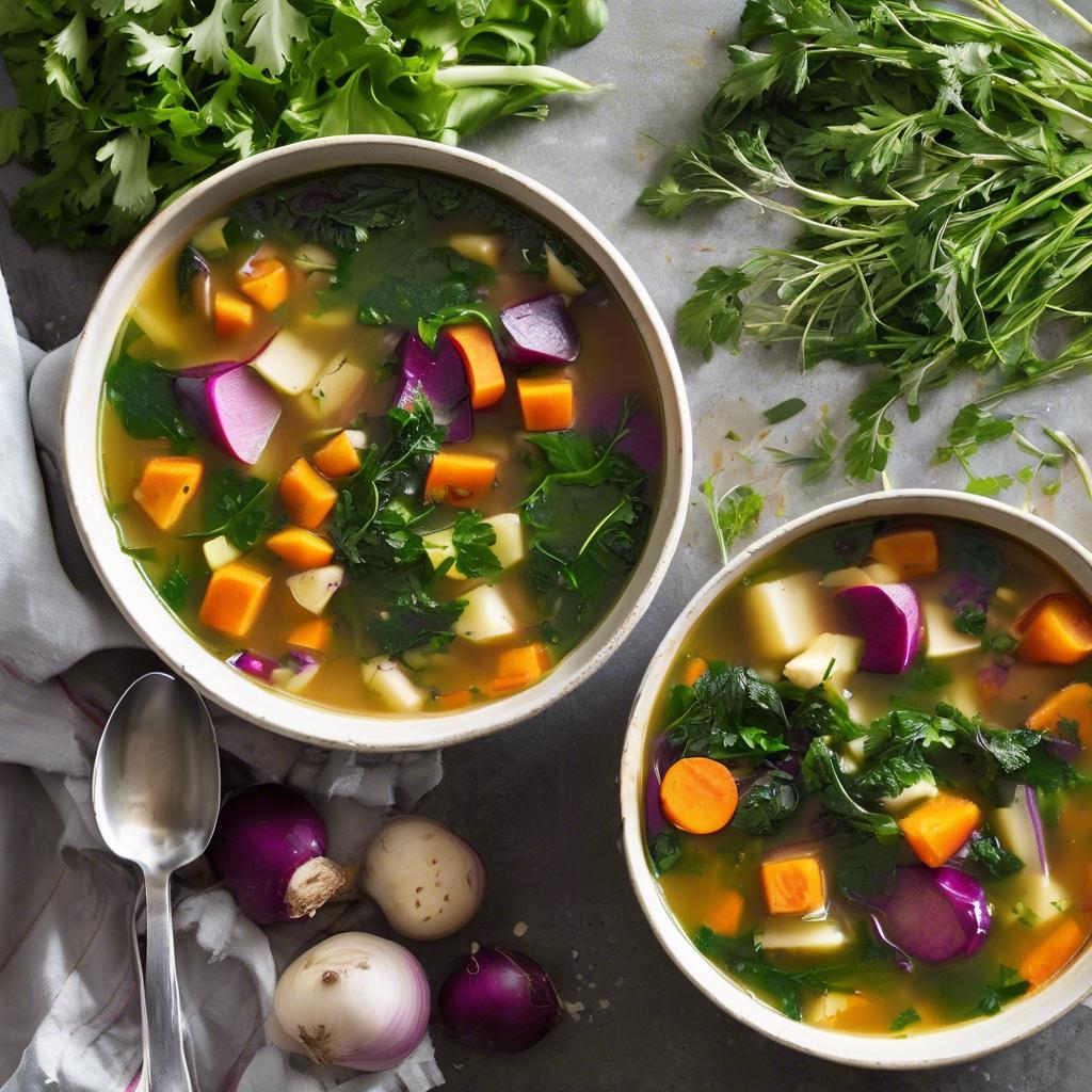 Healthy vegetable soup recipe